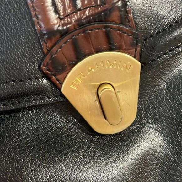 Brahmin Julia Rose Black Lady Tuscan Handbag - Picture 10 of 10